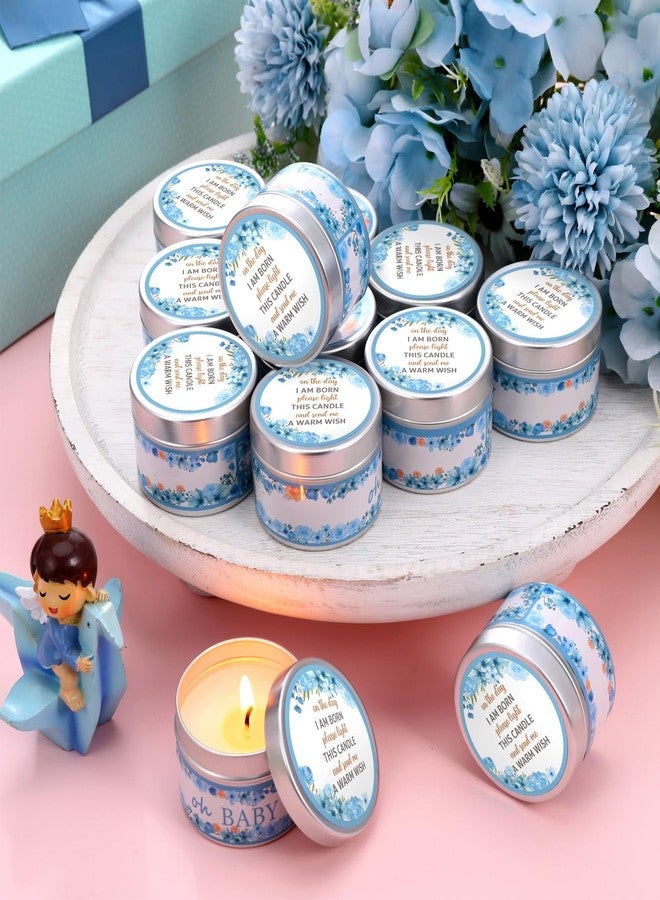 Funtery 12 Pcs Baby Shower Party Favors for Guests Baby Shower Candles Lavender Scented Candle Rustic Tealights Candles Gender Reveal Return Gifts(Buds) - Image 4
